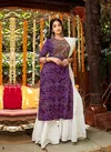Aradhna Bandhej 1 Fancy Heavy Festive Wear Rayon Printed Kurti Sharara With Dupatta Collection